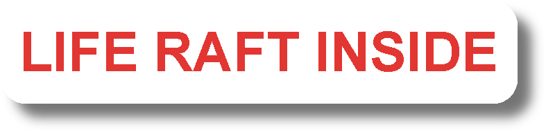 Life Raft Inside – Aircraft Placards