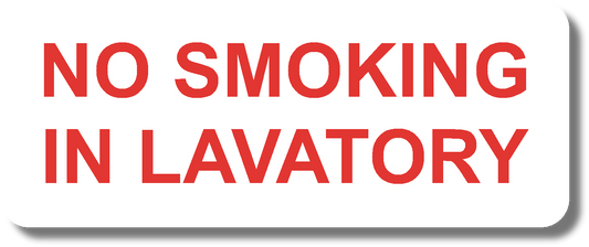 No Smoking In Lavatory