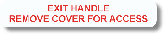 Exit Handle Remove Cover For Access