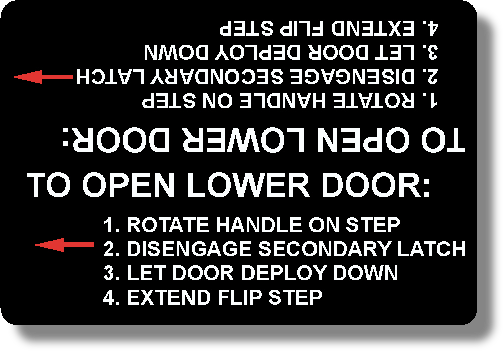 To Open Lower Door