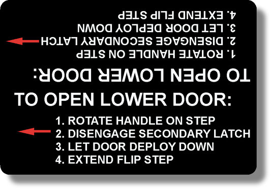 To Open Lower Door
